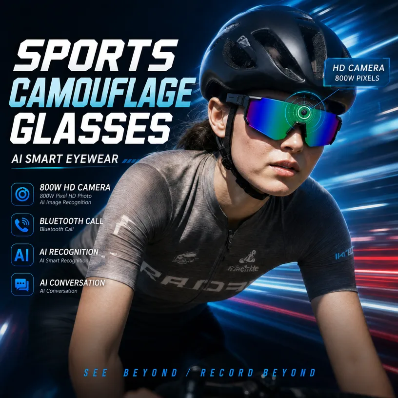 Sports Equipment In Spanish - New AI Smart Sports Camera Glasses,