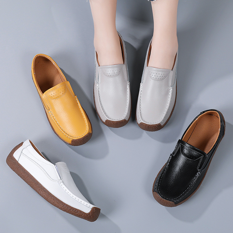 Sports Equipment Brands - Genuine Leather Women's Casual Shoes Leisure