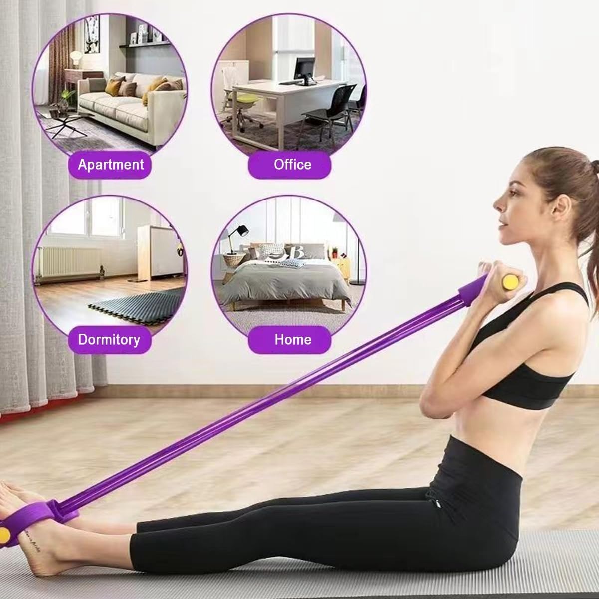 Sports Equipment Online - 21 Fitness Resistance Bands-6 Tube Pedal