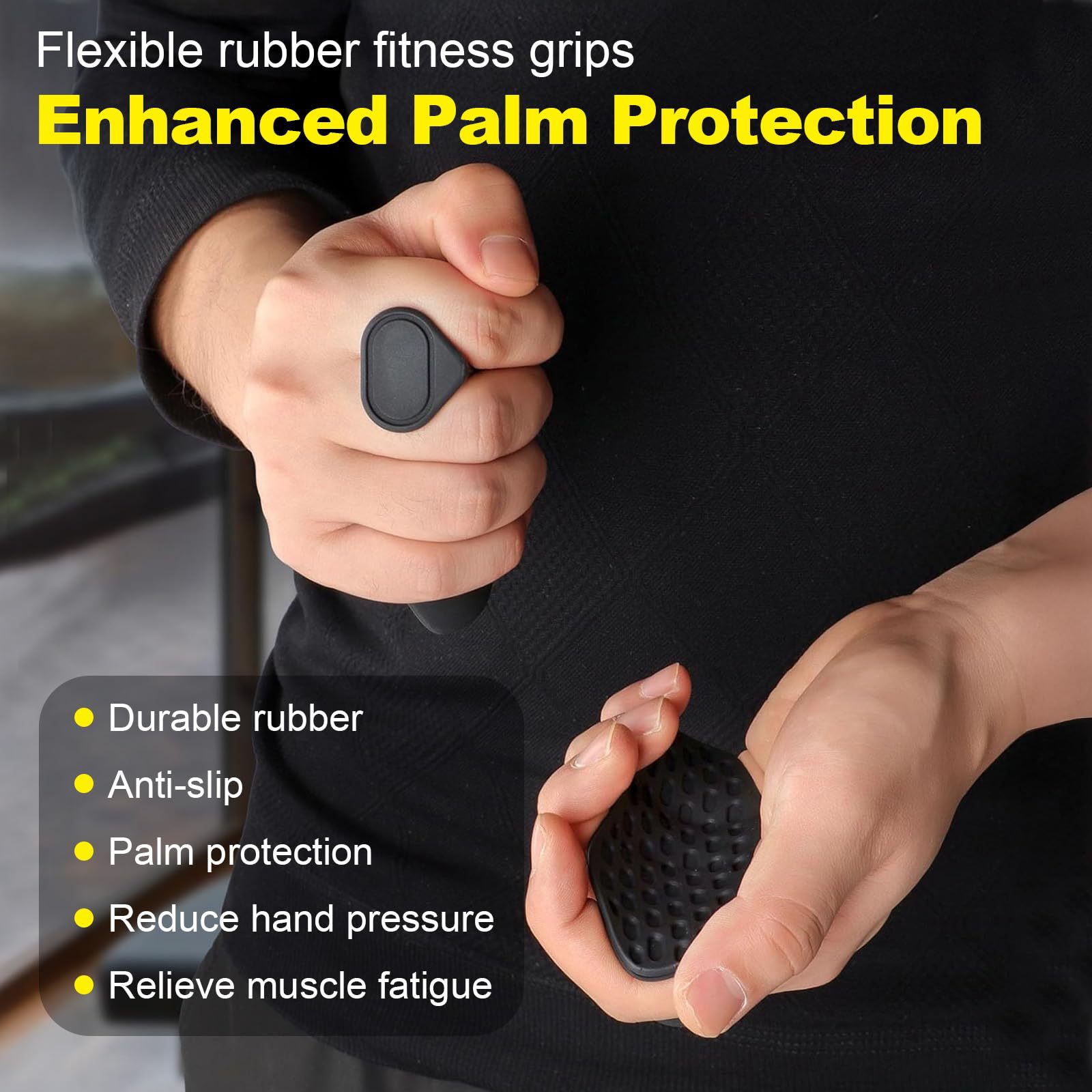 Sports Equipment For Home - Silicone Anti-Slip Grip Protectors for Weightlifting