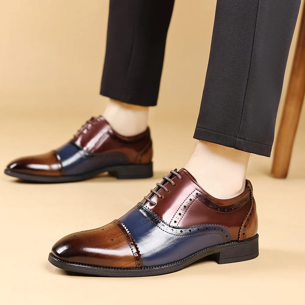 Sports Equipment Brands - Men's Casual Leather Shoes Lace-up Loafers
