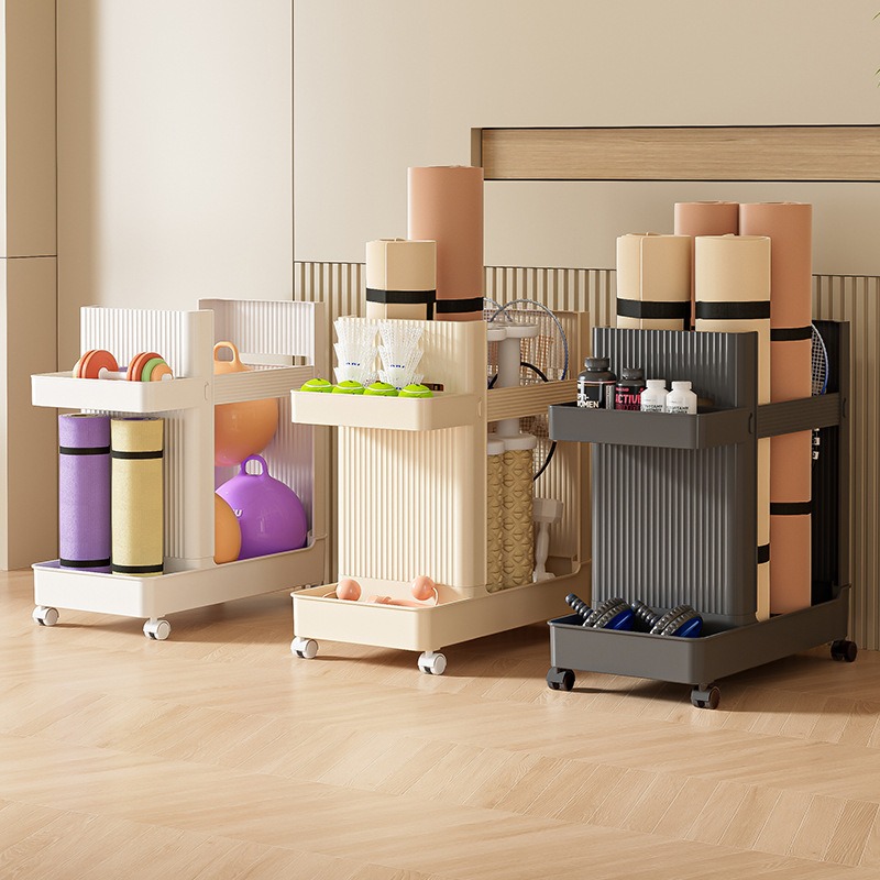Sports Equipment Cart - Household sports equipment storage cart sorting