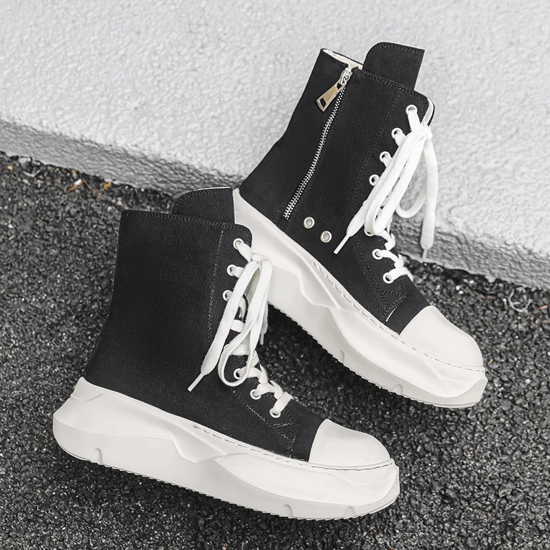 Sports Equipment Brands - High Top Women Sneaker Quality Black