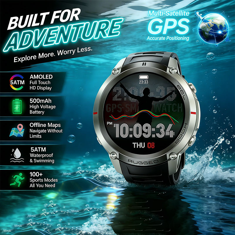 Sports Equipment In Spanish - GPS Outdoor Sports Watch Equipped with