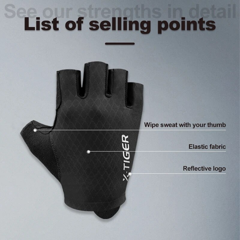 X-TIGER Cycling Gloves Half Fi - Xin Sports Equipment recension och pris