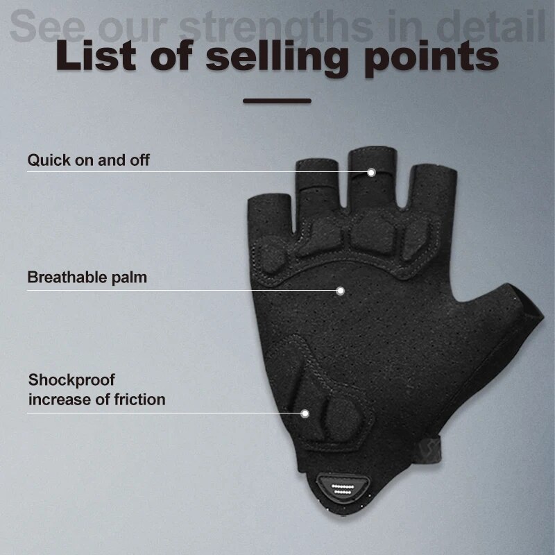 X-TIGER Cycling Gloves Half Fi - Xin Sports Equipment recension och pris