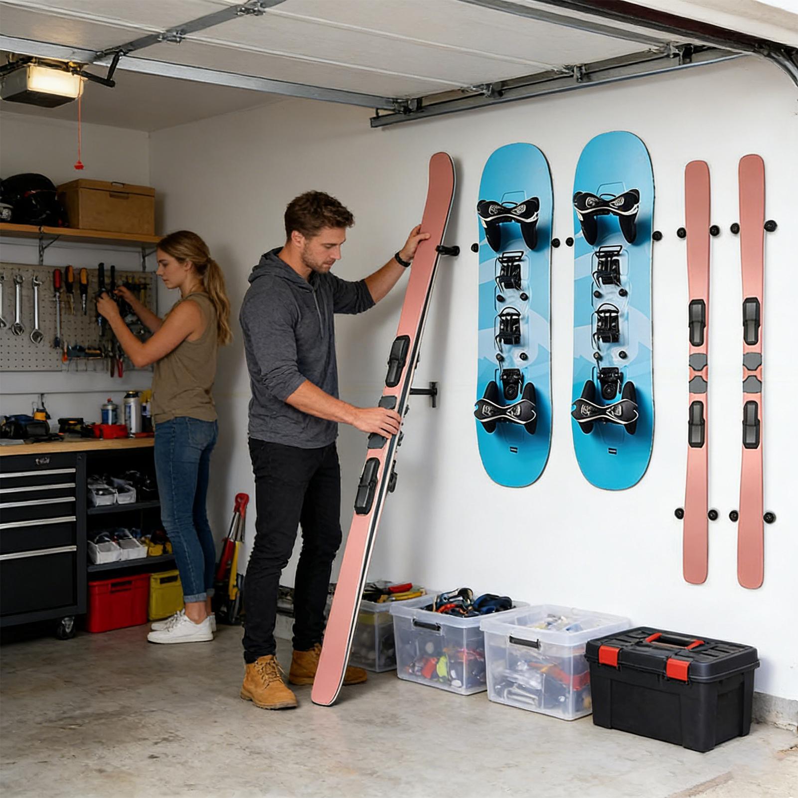 Ski Wall Rack Vertical Snowboa - Sports Equipment Shop recension och pris