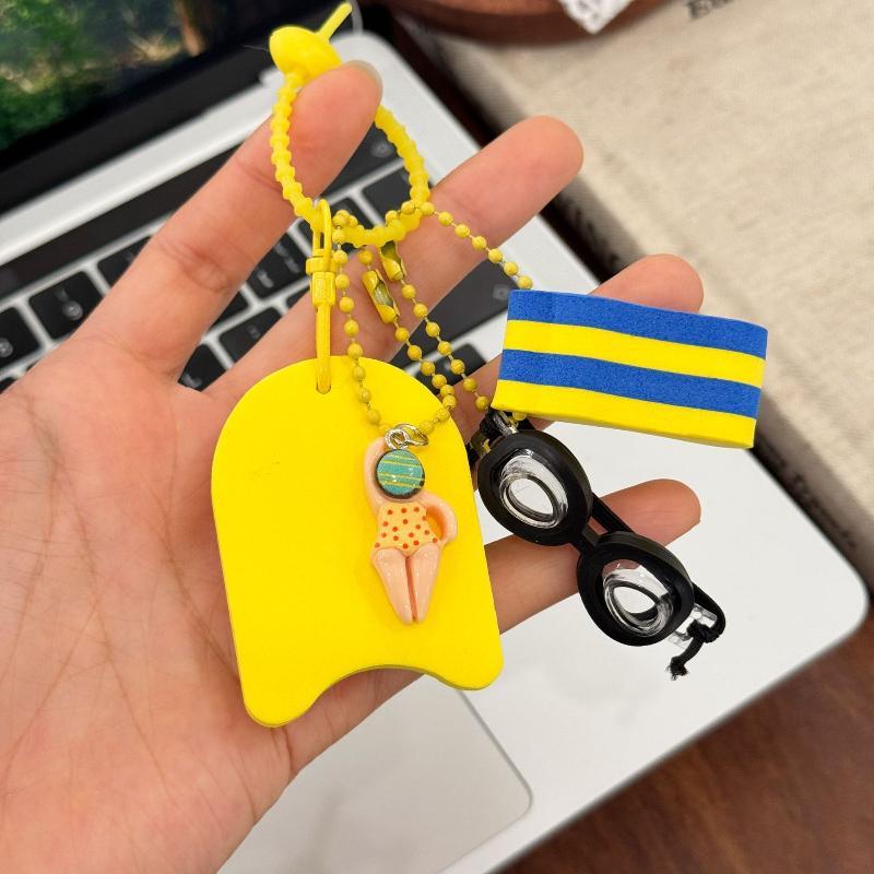 (N) Keychain Swim Themed Keych - Swimming Kickboard recension och pris