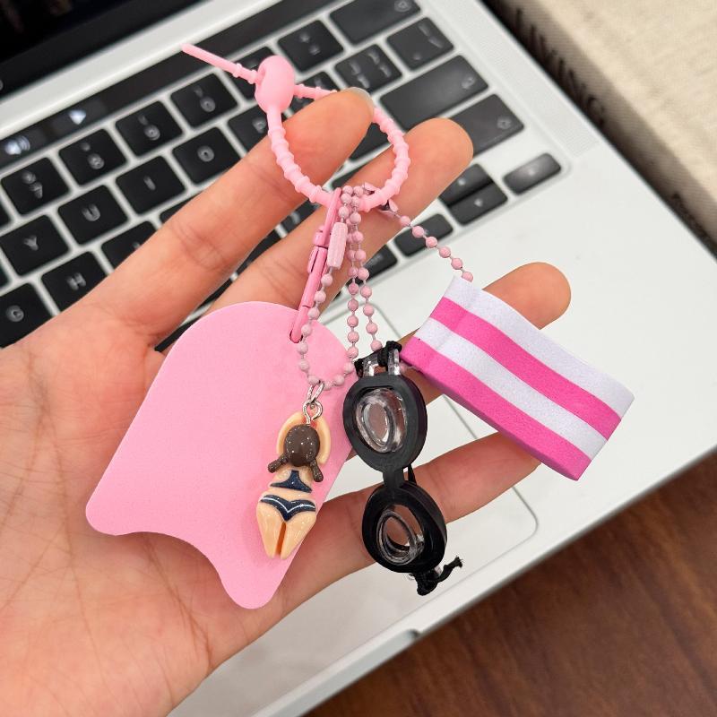 (N) Keychain Swim Themed Keych - Swimming Kickboard recension och pris