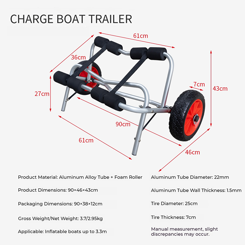Portable Folding Kayak Trolley - Sports Equipment Cart recension och pris