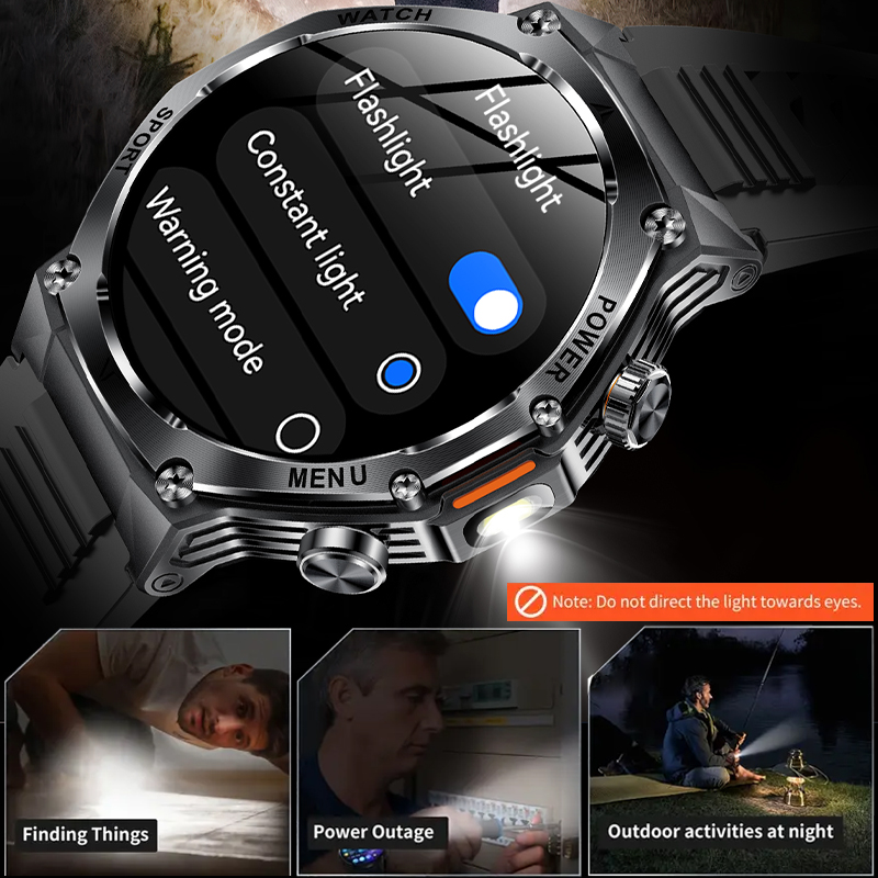 Tactical Style Smart Watch LED - Sports Equipment In Spanish recension och pris